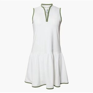 Tuckernuck Sport Tennis Dress XL White Zip Athletic Preppy Golfcore Pickleball